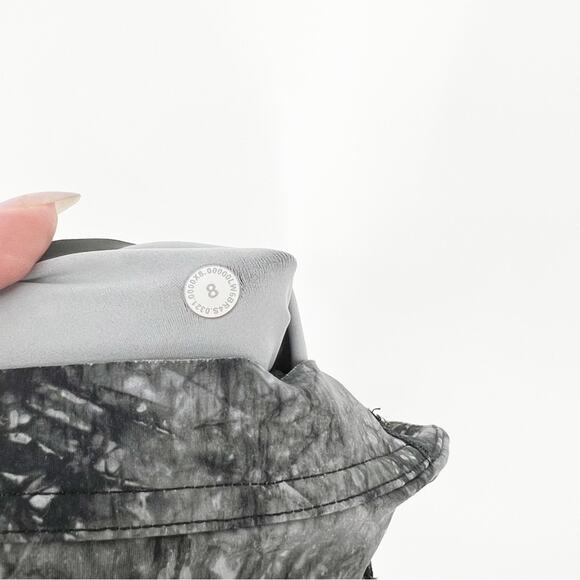 Lululemon Base Pace High Rise Crop Leggings 8‎ Ink Vapor Ice Grey Multi - Picture 7 of 7